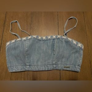 Abercrombie Denim Crop Top